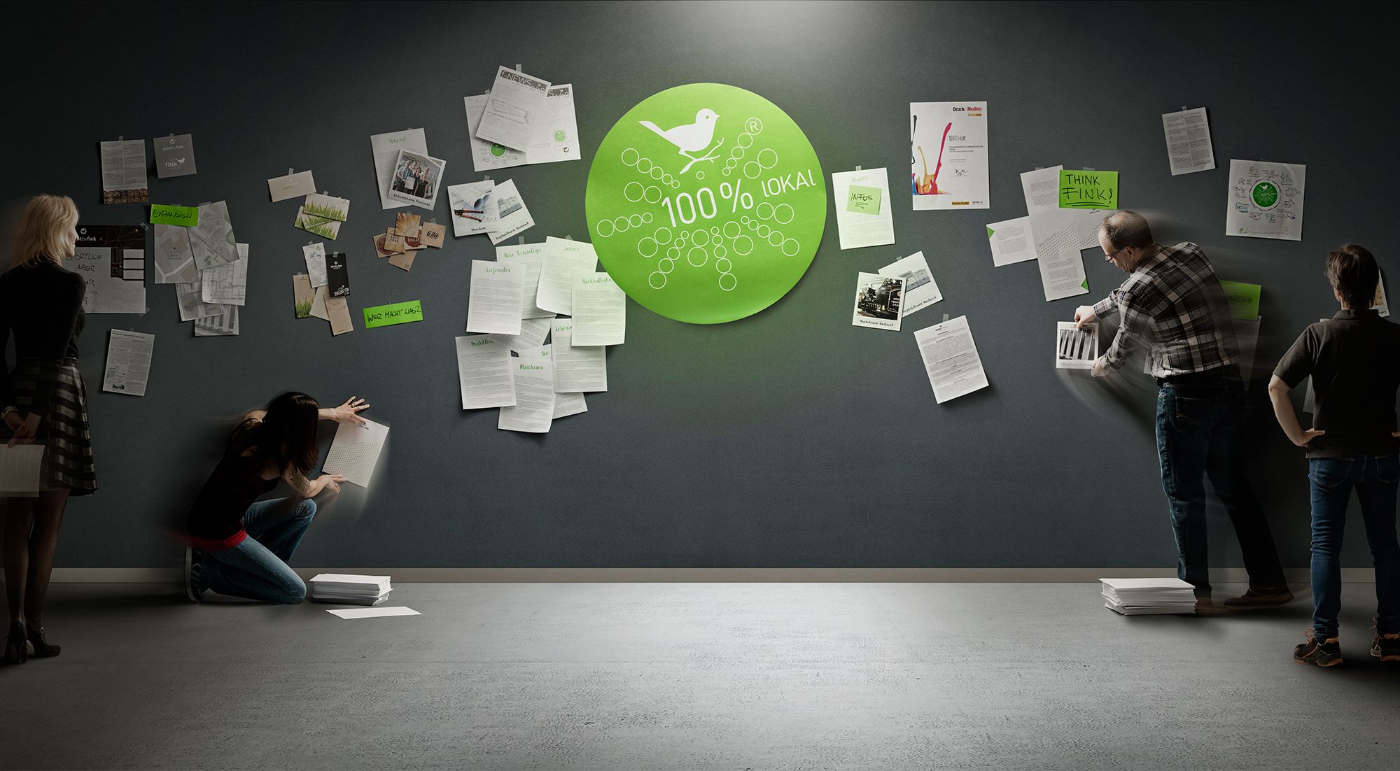 visual wandbild blanko